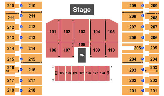 Alerus Center Journey Seating Chart